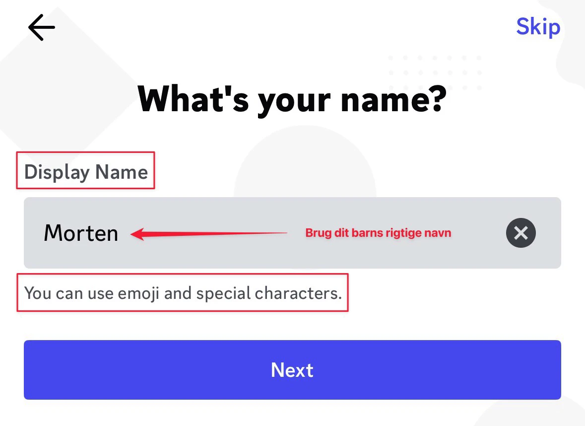 Discord display name